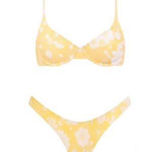ISO Triangl bikini yellow floral size small